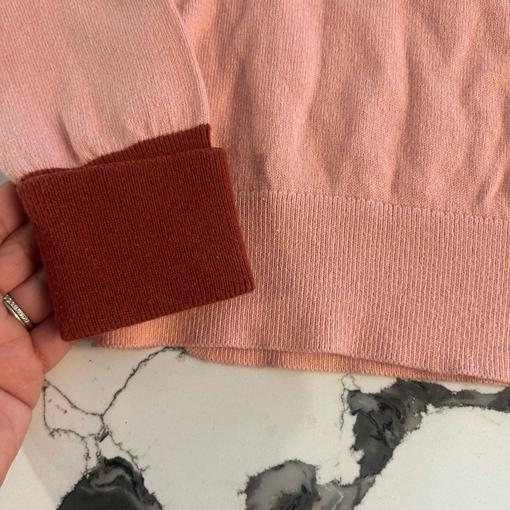 Boden Pink and Red Crew Neck Sweater - Picture 4 of 5